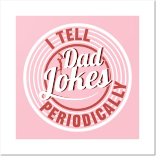 I Tell Dad Jokes Periodically element vintage Fathers Day Posters and Art